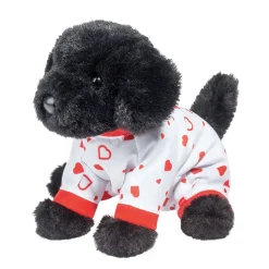 Dogs<Douglas Toys Amore Black Lab Pj Pup With Heart Pajamas