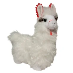 Farm<Douglas Toys Flurry White Llama, Small