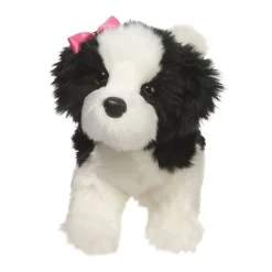 Dogs<Douglas Toys Poofy Black & White Shih-Tzu