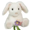 Wildlife<Douglas Toys Rosie White Bunny With Flower Bouquet