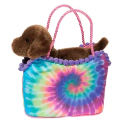 Sassy Pet Saks<Douglas Toys Tie Dye Sassy Sak With Chocolate Lab