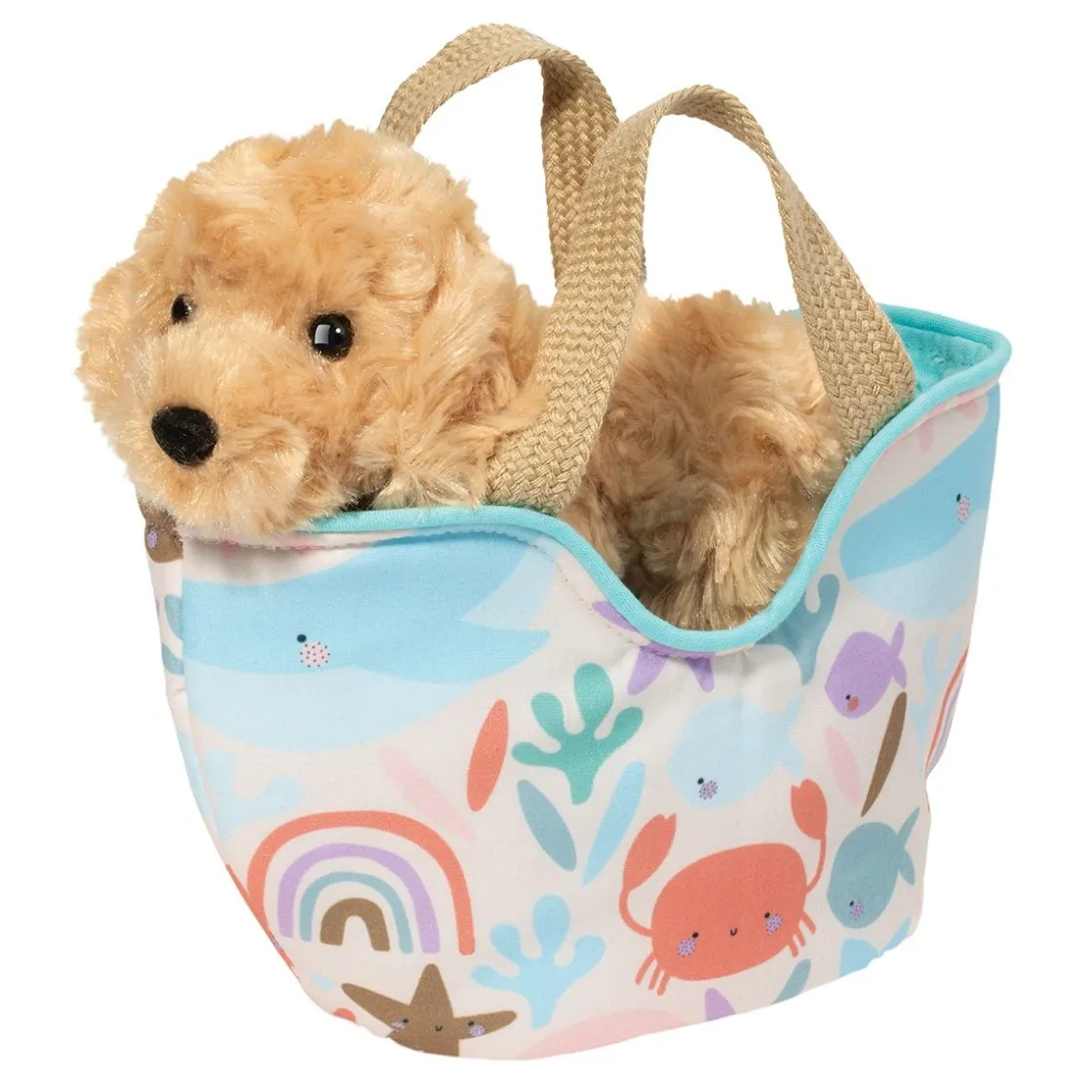 Sassy Pet Saks<Douglas Toys Under The Sea Sassy Sak With Golden Retriever